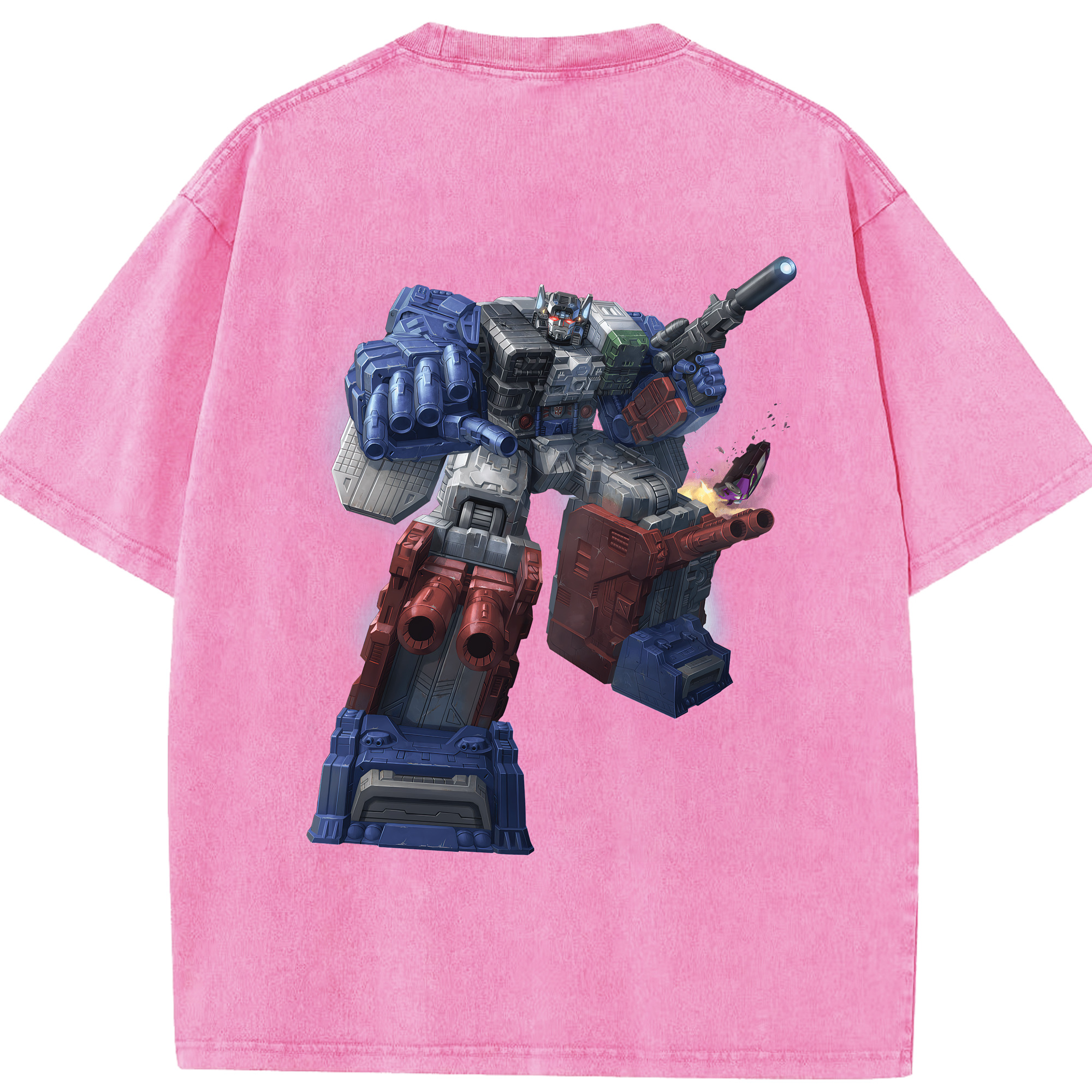 （画像用） Transformers トランスフォーマー 綿100% ヴィンテージ風 半袖Tシャツ（背面プリント）